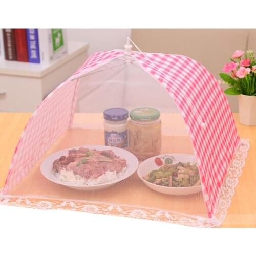 Umbrella Style Food Anti Fly Mosquito Meal Cover Home Kitchen Food Cover Mesh Table