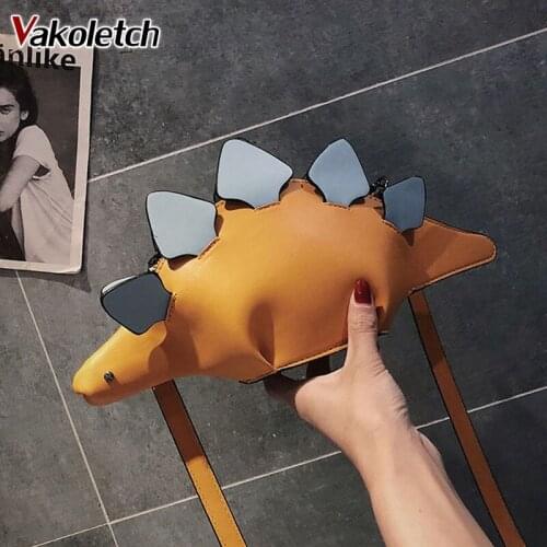 Creative Chameleon Cartoon Handbags Flap 3D Funny Dinosaur Animal Messenger Bag Panelled Shoulder Crossbody Bags Girl Gift KL842