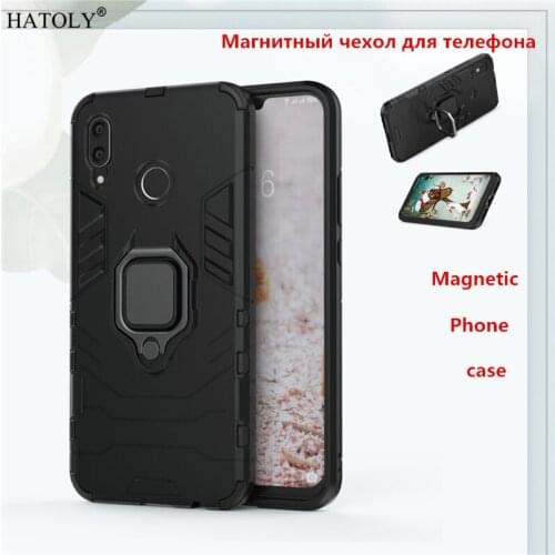 Huawei Nova 3 Cover Magnetic Case Finger Ring Holder Bumper Hard Case Huawei Nova 3 Funda Shockproof Phone Case Huawei Nova 3