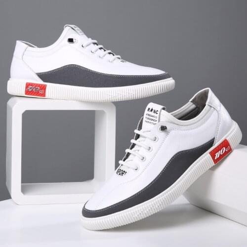 2019 New Casual Shoes Breathable Leather Shoes Wild Comfortable Mens Shoes Sneakers Men Loafers Zapatos De Hombre Piergitar