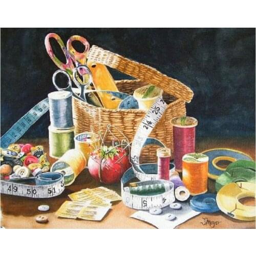 Scissors pattern Diamond Painting cross stitch Sewing tools DIY 5D Diamond Embroidery Cross Stitch Mosaic Picture by Number