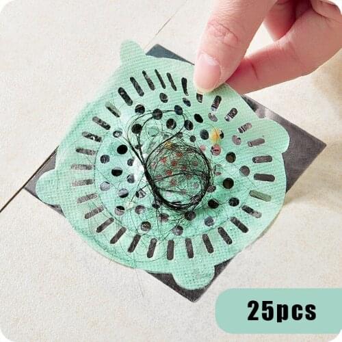Disposable Floor Drain Sticker Removable Shower Drain Hair Catcher Mesh Self Adhesive Sticker for Bathroom Kitchen CLH@8
