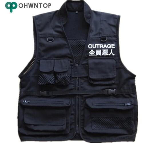 OHWNTOP Men's Double Breasted Vests