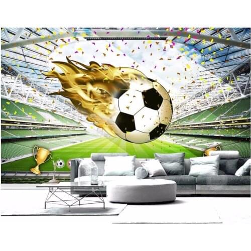 Custom photo 3d wall paper for living room HD large football field background wall decor 3d wall murals wallpaper for walls 3 d