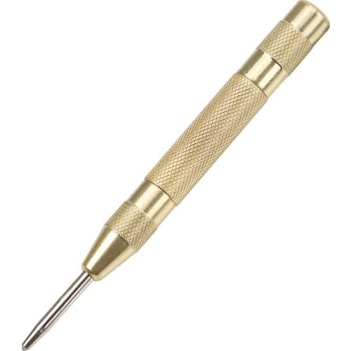 NICEYARD Drill Bit Marking Starting Holes Tool Automatic Center Punch Spring Loaded Punching Tool 5-inch Window Breaking Device
