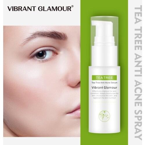 VIBRANT GLAMOUR Tea Tree Anti-Acne Serum Water Oil-control Acne Toner Scar Cream Treatment Youth Acne For Face Skin Care Product