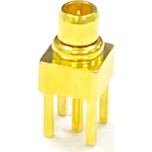 1pc MMCX Male Plug RF Coax Convertor Connector PCB Mount With solder post Straight Goldplated NEW wholesale