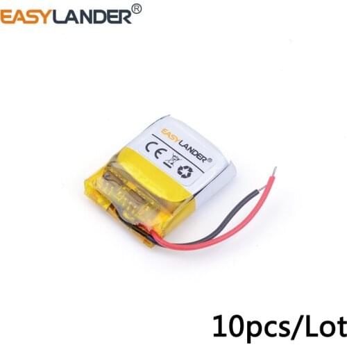 10pcs /Lot 501515 80mAh 3.7v lithium Li ion polymer rechargeable battery For Bluetooth Headset Smart watch Sports bracelet mouse