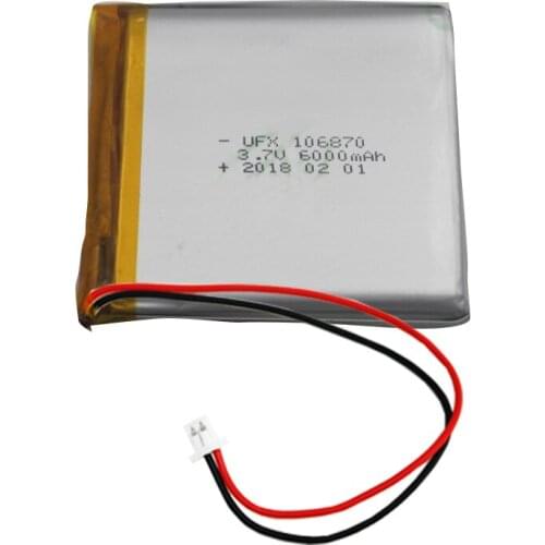 106870 3.7v 6000mAh GPS locator air purifier mobile power security monitoring lithium battery
