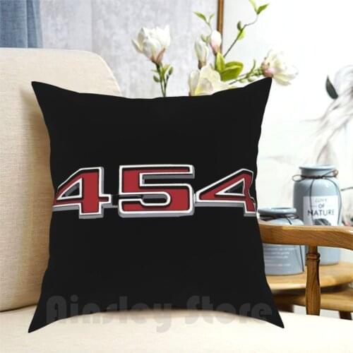 1970-1974 Chevelle 454 Emblem Pillow Case Printed Home Soft Throw Pillow 454 Super Sport Vintage Big Block Engine