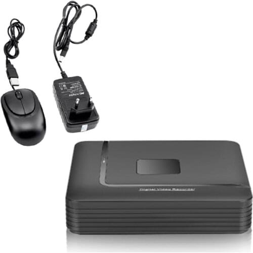 1x Mini 4CH DVR/HVR/NVR HD Video Recorder Security Standalone CCTV IP Camera WiFi Cloud Remote Access With USB Mouse