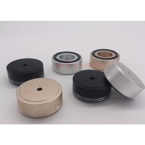 4pcs 39*16mm Full Aluminum Amplifier Feet / Frosted Speaker Shock Absorber Feet C Type