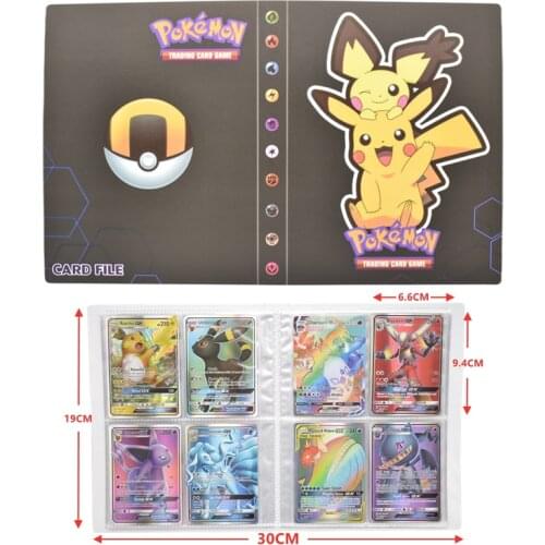 240Pcs Pokemon Album Book Pokemon Card Binder Map Collectors Holder Livre Playing Game Card Loaded Capacity Folder Kids Toy Gift