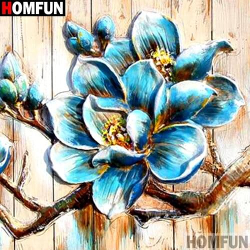 Homfun Full Square/Round Drill 5D DIY Diamond Painting "Flower landscape" 3D Embroidery Cross Stitch Home Decor Gift A12725