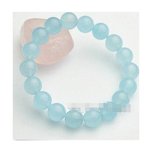 New hot 10mm Brazilian JADE Round Beads Bracelet 7.5"AAA