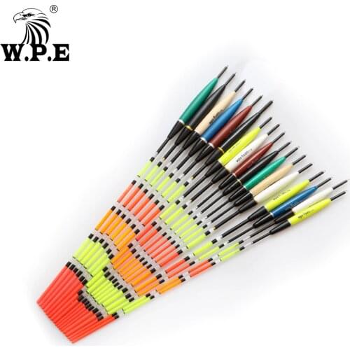 W.P.E Brand 3pc/lot Fishing Float Barguzinsky Fir Floats Size 2-6g for Carp Fishing Buoy Bobber Fishing Light Floats Multicolor