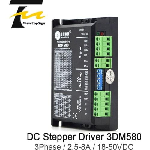Leadshine 3Phase Stepper Motor Driver 3DM580 Input Voltage DC18-50V Current 2.5-8A Match Motor 57 86