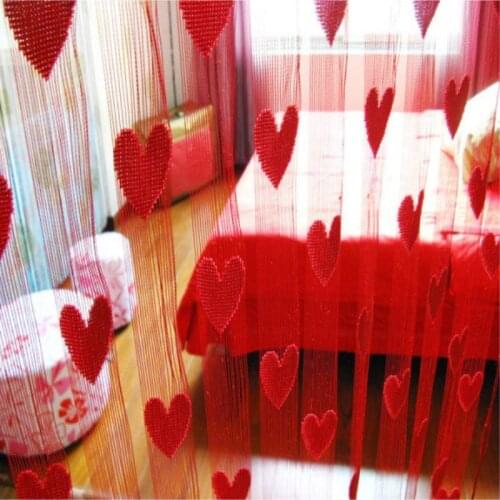 Elegant String Curtain Beads Decor Tassel Door Window Panel Room Divider Scarf