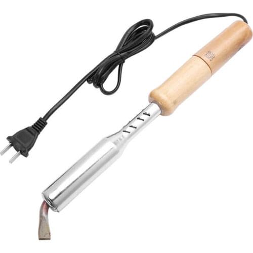 150W 200W 300W Electric Soldering Iron Solder Welding Chisel Tip Wood Handle Home Tool