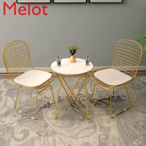 European High-End Simple Living Room Garden Decorative Chair Bedroom Armchair Dressing Table Stool Living Room Decoration