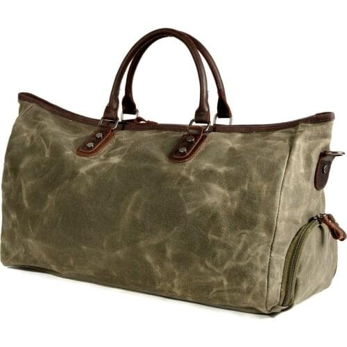 Hlurker Dry-wet Separation Sports Training Fitness Handbag Large Capacity Shoulder Slung Waterproof Canvas Portable Travel Bag