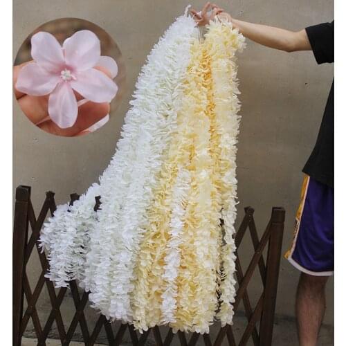 10PCS 100CM Artificial Hydrangea Orchid Wisteria Flower For DIY Simulation Wedding Arch Square Rattan Wall Hanging Basket