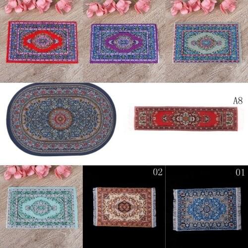 1/12 Scale Dollhouse Area Rug/Carpet/Mat Floor Coverings For Dolls House Any Rooms Miniature Accessories Furniture Decor