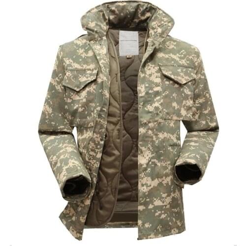 M65 military tactical jacket for men army fan windbreaker jacket plus size with inner military fans winter jacket men clothing