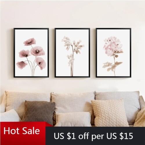Wall Art Canvas Painting Plant Wall Decor Pictures Plant Flowers Posters and Prints for Gallery Living Home Room Decor No Frame