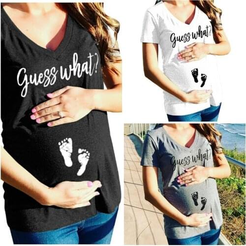 New Maternity Shirt Specialized for Pregnant Women Plus Size European Big Size Pregnancy Clothes Hot Sale Mom Summer Shirt