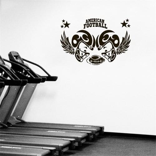 American Football Wall Sticker Football Logo Sign Wall Decal For Football Club Sports Home Decor Vinyl Art Mural DW8349