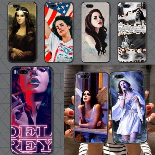 Singer Lana Del Rey Phone case For Xiaomi Mi Max Note 3 A2 A3 8 9 9T 10 Lite Pro Ultra black silicone Etui 3D cover luxury