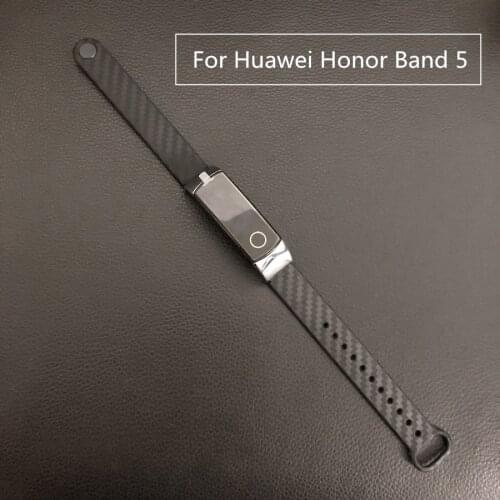 Wrist Strap for Huawei Honor Band 5 Sports Carbon Fiber Wristband Bracelet for Honor Band 4 5 Accessories Replacement Watchband
