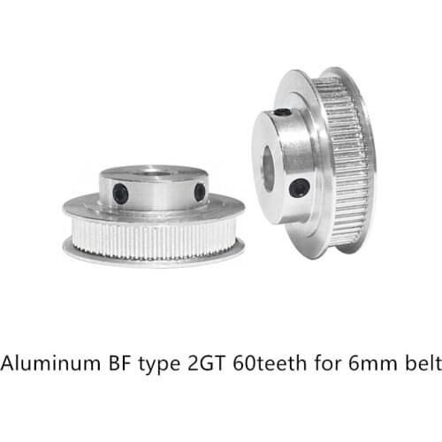 3d printer pulley timing GT2 60teeth bore 5mm 6.35mm 8mm 10mm 12mm 14mm fit for 2GT belt width 6mm