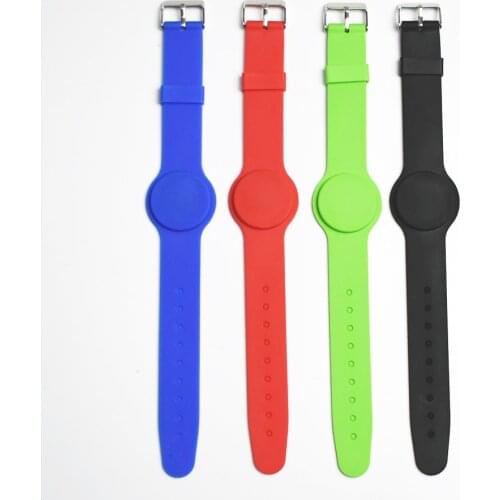 100pcs 125Khz RFID t5577 Waterproof Proximity Rewritable Smart Adjustable Wristband Bracelet ID Card