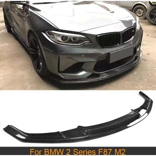 Carbon Fiber Front Bumper Lip Spoiler for BMW 2 Series F87 M2 Coupe 2 Door 2016-2018 Car Front Bumper Lip Spoiler Chin Guard