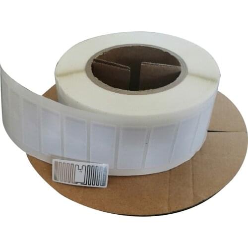 GEENFC M89 45mm*19 mm UHF RFID sticker 10 meter read distance - 2000 lbs/roll