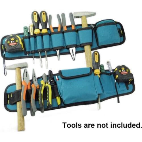 Toolbag Electrician Tool Belt Bags Thickened Durable 600D Oxford Cloth Multi-function Metal Tool Pouch Bag Waist Belt Organizer