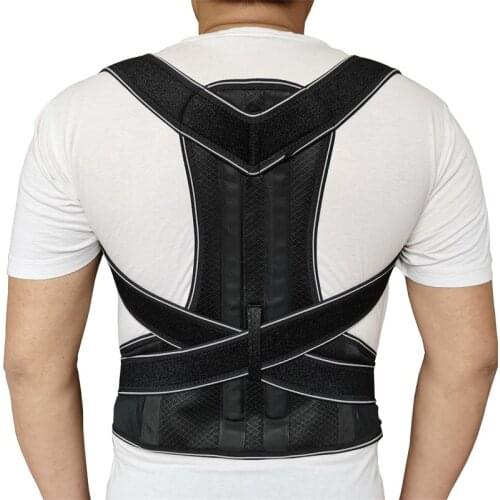 Unisex Magnetic Therapy Lumbar Shoulder Posture Corrector Pain Relief Back Brace Support Belt S-XXL for Women Man