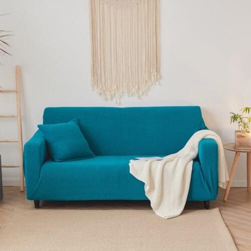 Thicked Velvet 1/2/3/4 Seater Corner Sofa Cover Elastic Solid Fleece Couch Covers Stretch Dust-proof Slipcovers For Living Room