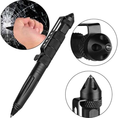 Defence Pocket Tactical Pen Aviation Aluminum Anti-skid Military Self Defense Military Pen Glass Breaker Anti-skid Survival Kit