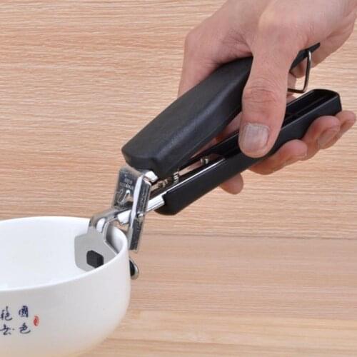 Bowl Holder Dish Clamp Pot Pan Gripper Clip Hot Dish Plate Bowl Clip Retriever Tongs Silicone Handle Kitchen Tool
