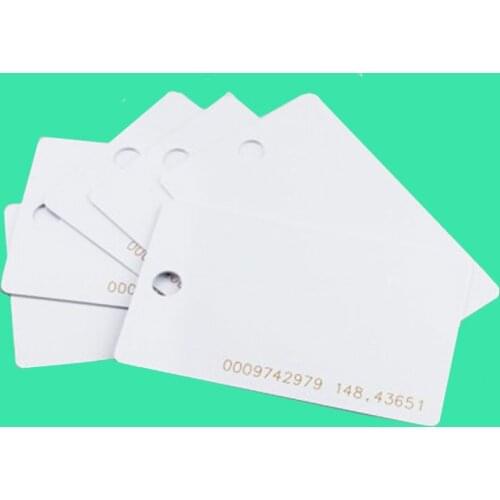 100pcs/lot RFID 125khz Tags TK4100 Rfid Card Token Key Rfid Card Access Control Acceso Pulseira White COLOR Smart Card