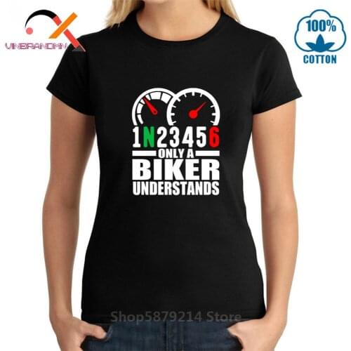 1N23456 Motorcycle T Shirts Womens Only A biker understands T-shirt Motocross Tshirt Mountain Biker Tops Funny MTB Dial T-Shirt