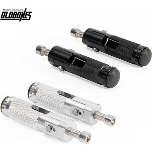 2PC Universal Tools Motorcycle Folding Footrests Footpegs Foot Rests Pegs Pedals Set Motorbike Accessories For BMW For Honda