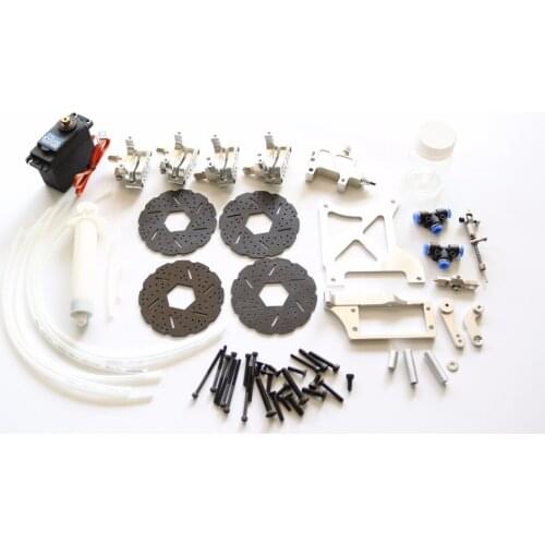 FVITEU 4 Wheel hydraulic brake kit for 1/5 HPI Baja 5b ss Rovan King Motor
