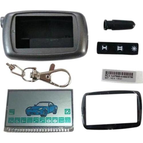 Wholesale 5pcs/lot A9 Key Body Case Glass Cover For 2-way Car Alarm Starline A9 A6 A8 A4 LCD Remote Control keychain / 5 PCS