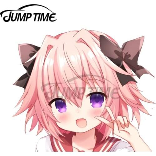 JumpTime 13 x 11.6 cm For Astolfo Trap Motorcycle Car Stickers Auto Air Conditioner Decal Personality Sunscreen Waterproof Decor