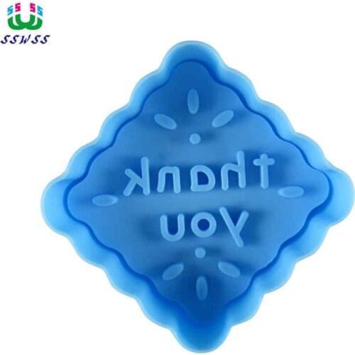 Thank You Pattern Printing Molds,Food Grade Plastic Cake Decorating Cutters Tools,Direct Selling