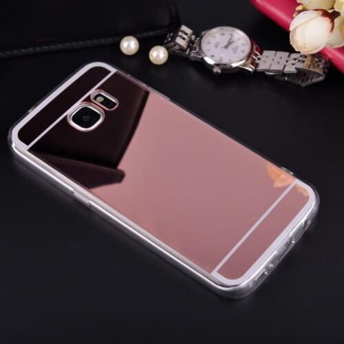 Mirror Case Soft TPU Back Cover For Samsung Galaxy J1 J5 J7 A3 A5 A7 2016 J3 A8 S3 S4 S5 S6 S7 Edge Plus Grand Prime Phone Cases